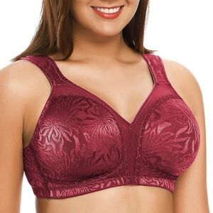 Elegant Burgundy Women's Bra